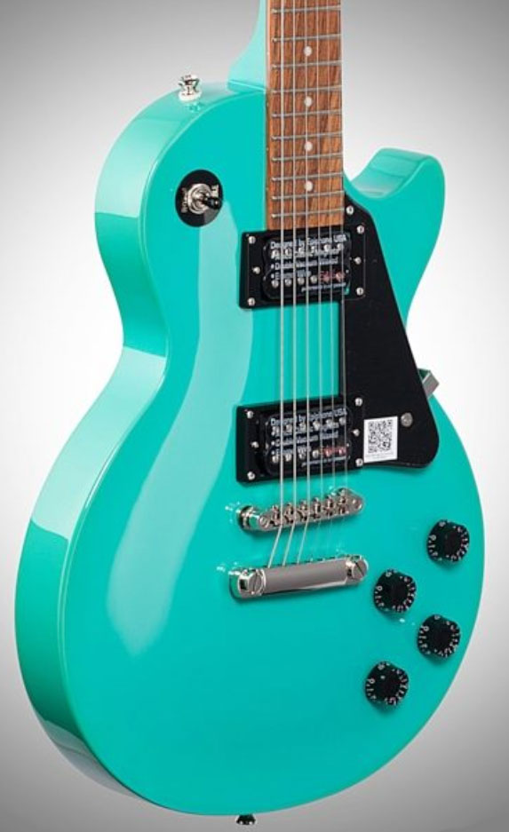 Epiphone Les Paul Studio Hh Ht Pf Ch - Turquoise - Enkel gesneden elektrische gitaar - Variation 2