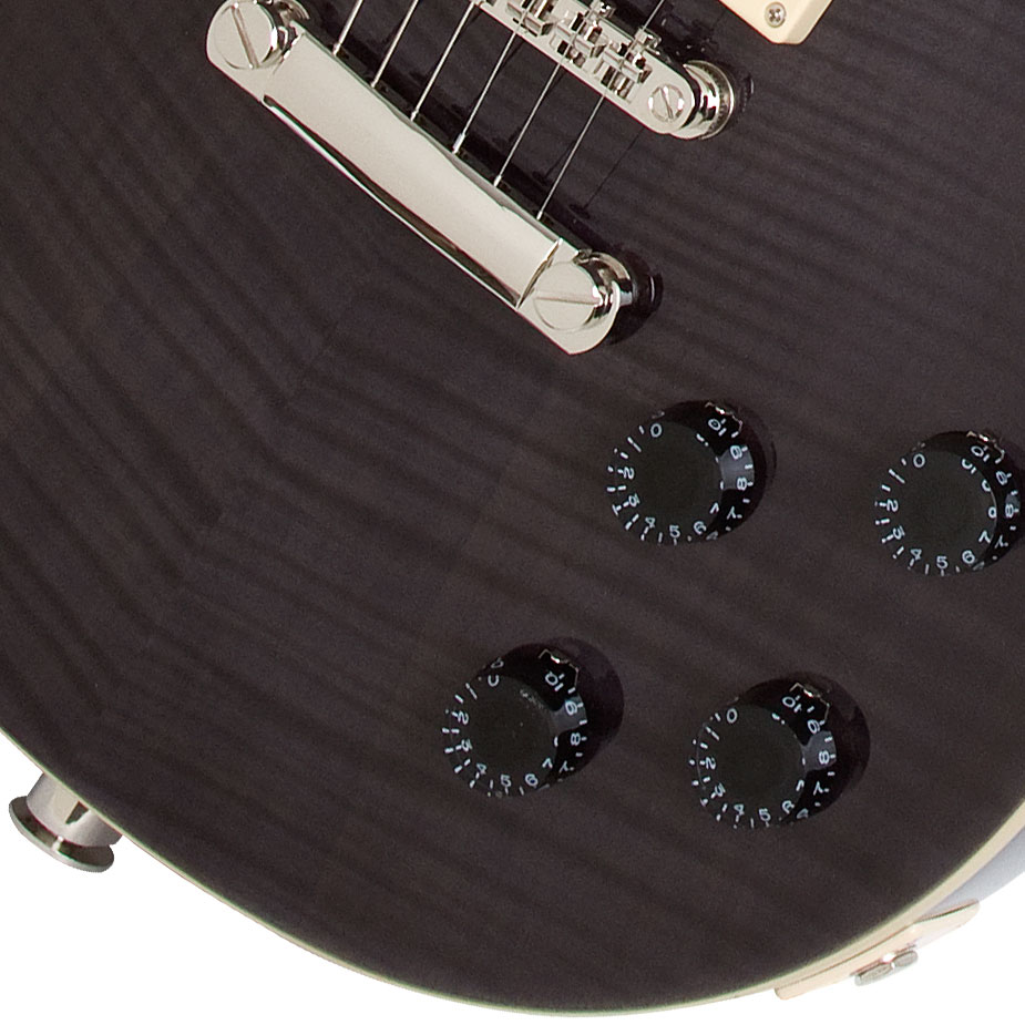 Epiphone Les Paul Tribute Plus Outfit Ch - Midnight Ebony - Enkel gesneden elektrische gitaar - Variation 3
