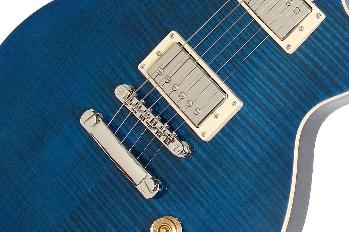 Epiphone Les Paul Tribute Plus Outfit Ch - Midnight Sapphire - Enkel gesneden elektrische gitaar - Variation 3