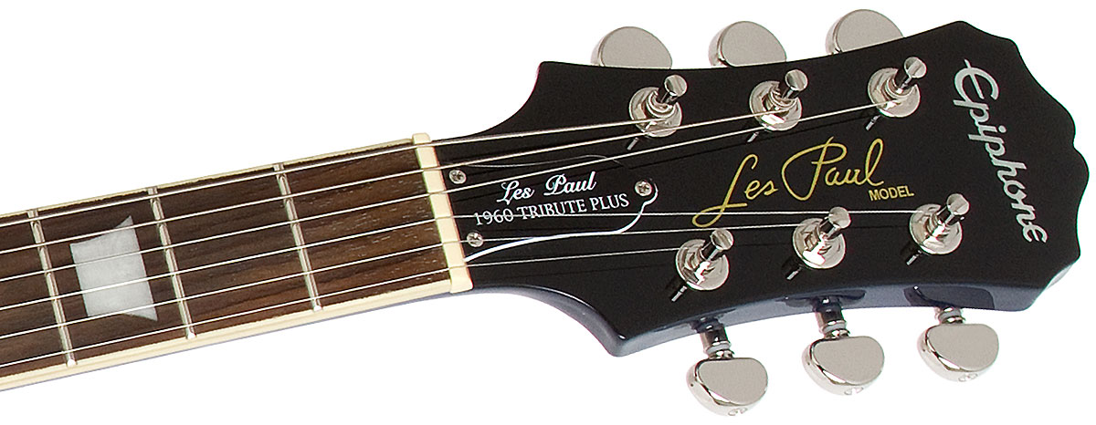 Epiphone Les Paul Tribute Plus Outfit Ch - Midnight Sapphire - Enkel gesneden elektrische gitaar - Variation 4