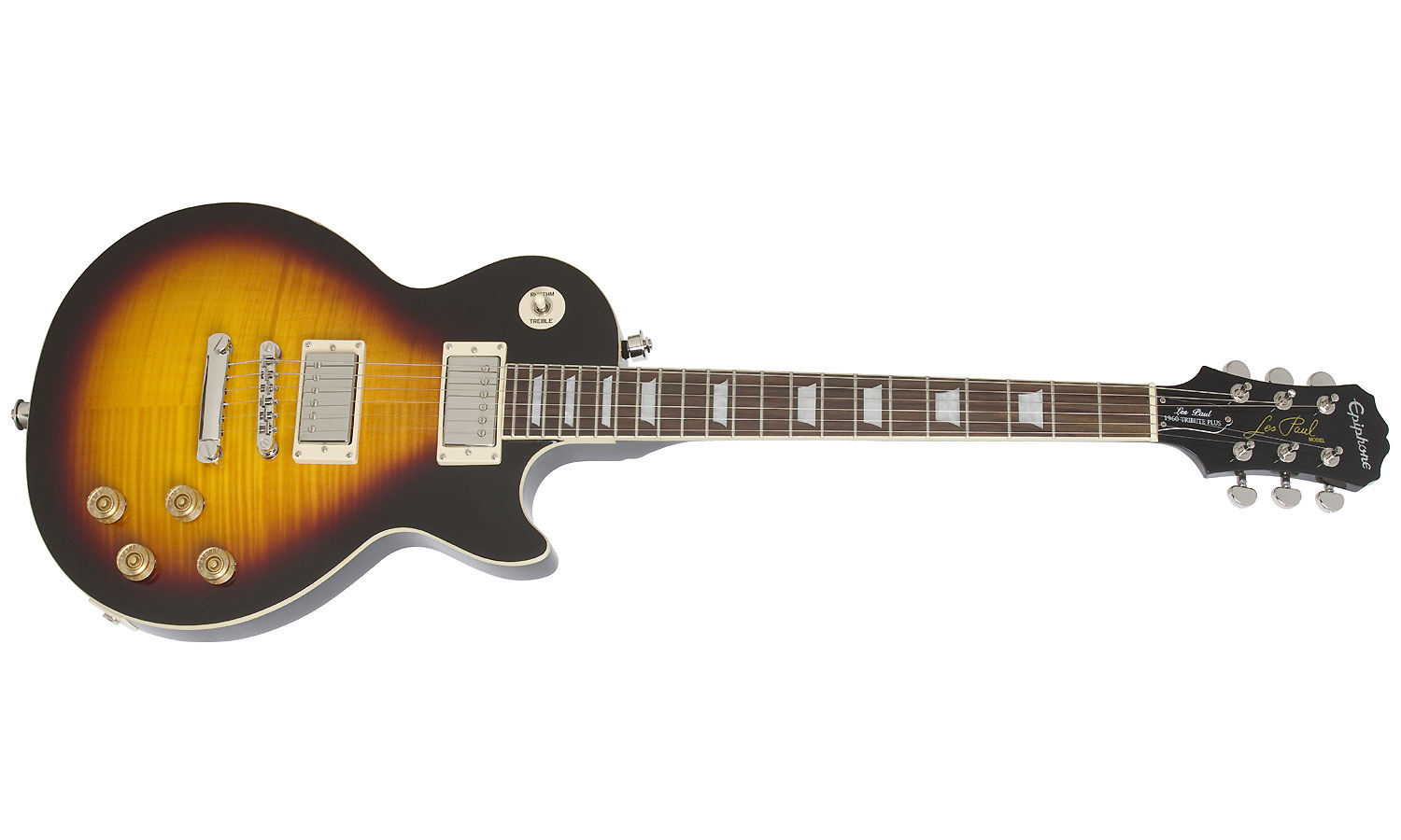 Epiphone Les Paul Tribute Plus Outfit Ch - Vintage Sunburst - Enkel gesneden elektrische gitaar - Variation 1