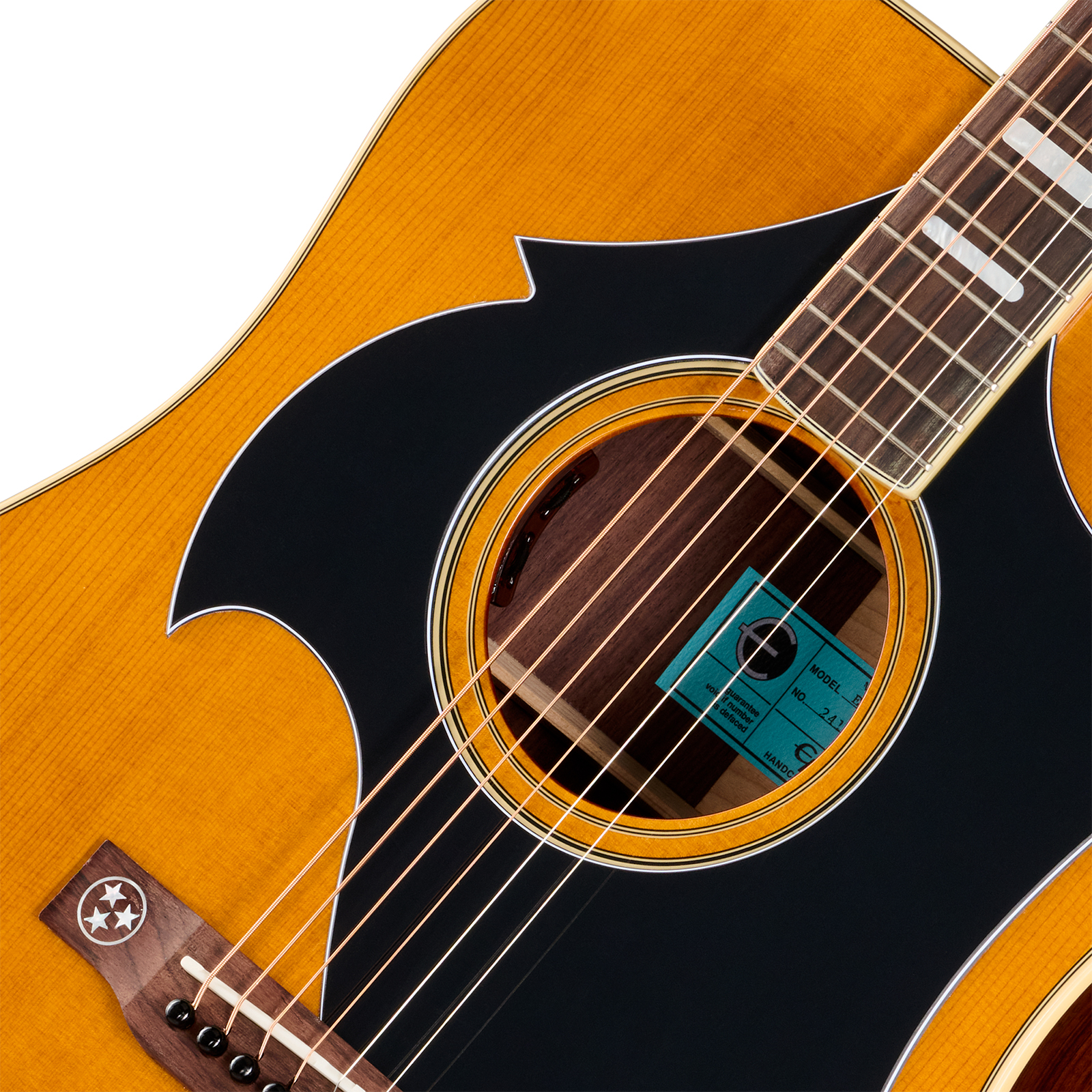 Epiphone Marcus King El Dorado Dreadnought Shsc Epicea Palissandre Rw - Antique Natural - Semi hollow elektriche gitaar - Variation 3