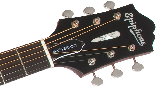 Epiphone Masterbilt Aj-45me Dreadnought Epicea Acajou Rw - Vintage Burst Satin - Elektro-akoestische gitaar - Variation 4