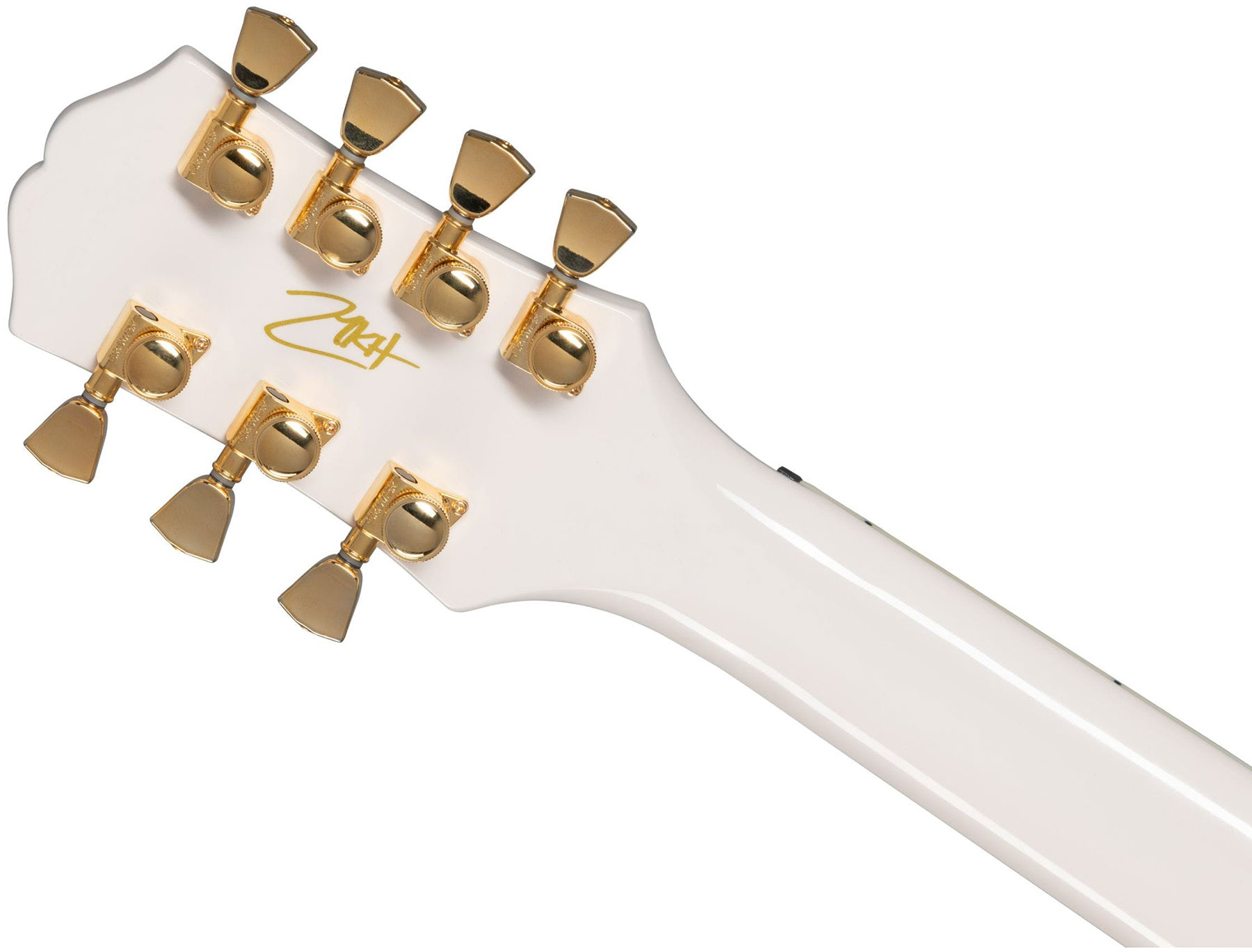 Epiphone Matt Heafy Les Paul Custom Origins 7c Lh Signature Gaucher 2h Fishman Fluence Ht Eb - Bone White - Linkshandige elektrische gitaar - Variatio