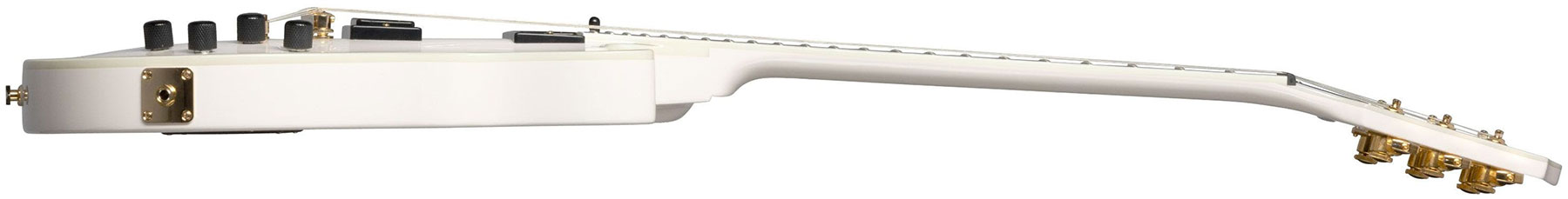 Epiphone Matt Heafy Les Paul Custom Origins Gaucher Signature 2h Fishman Fluence Custom Ht Eb - Bone White - Linkshandige elektrische gitaar - Variati