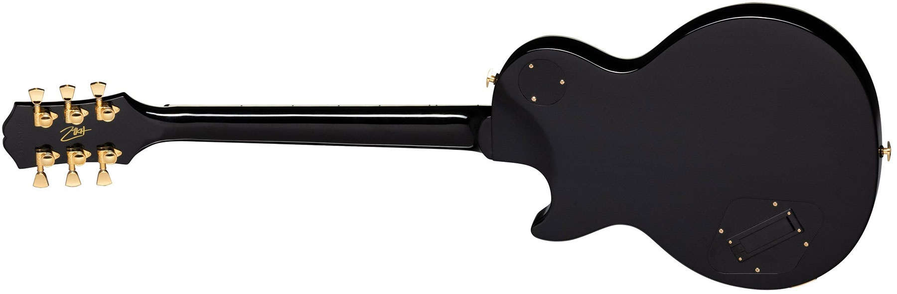 Epiphone Matt Heafy Les Paul Custom Origins Signature 2h Fishman Fluence Custom Ht Eb - Ebony - Enkel gesneden elektrische gitaar - Variation 1