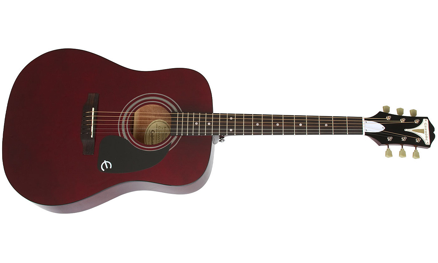 Epiphone Pro-1 Acoustic Dreadnought Epicea Acajou 2016 - Wine Red - Westerngitaar & electro - Variation 1