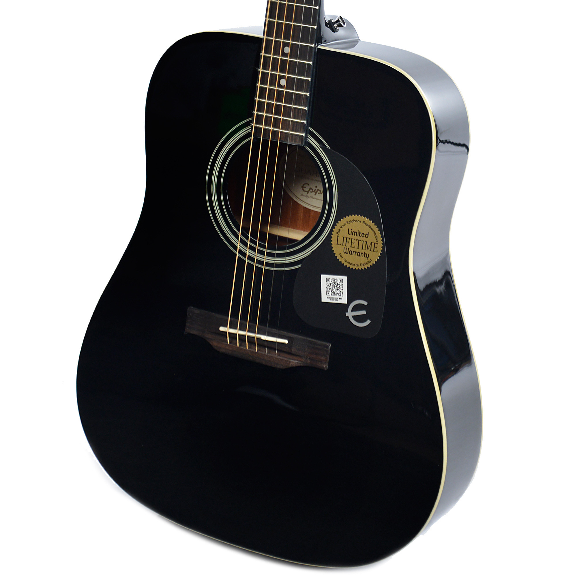 Epiphone Pro-1 Acoustic Dreadnought Epicea Acajou - Ebony - Westerngitaar & electro - Variation 3