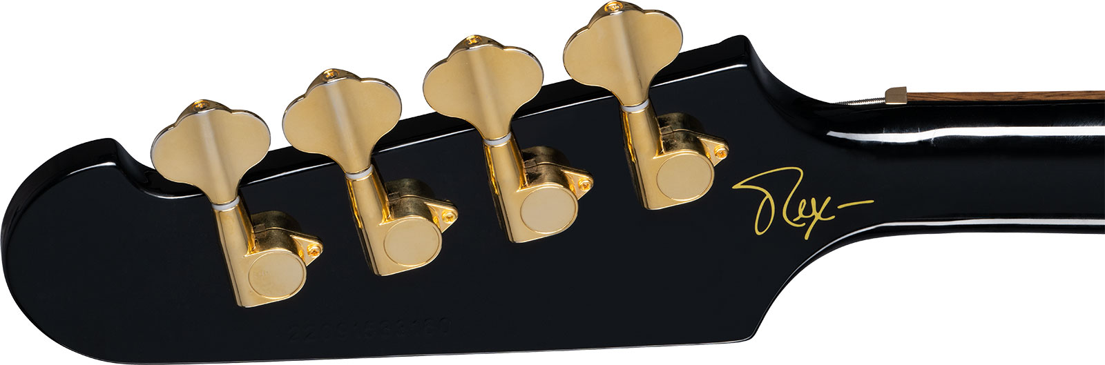 Epiphone Rex Brown Thunderbird Signature Lau - Ebony - Solid body elektrische bas - Variation 4