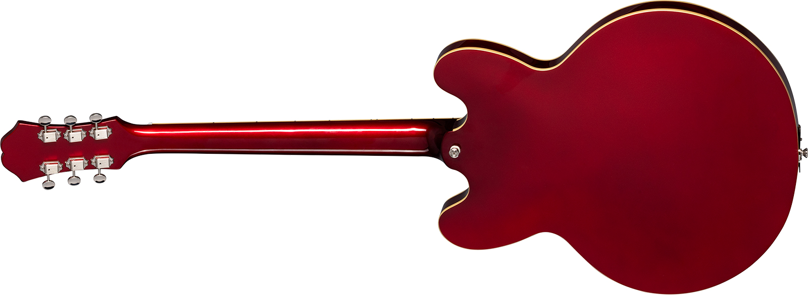 Epiphone Riviera Original Archtop 2mh Ht Rw - Sparkling Burgundy Top - Semi hollow elektriche gitaar - Variation 1