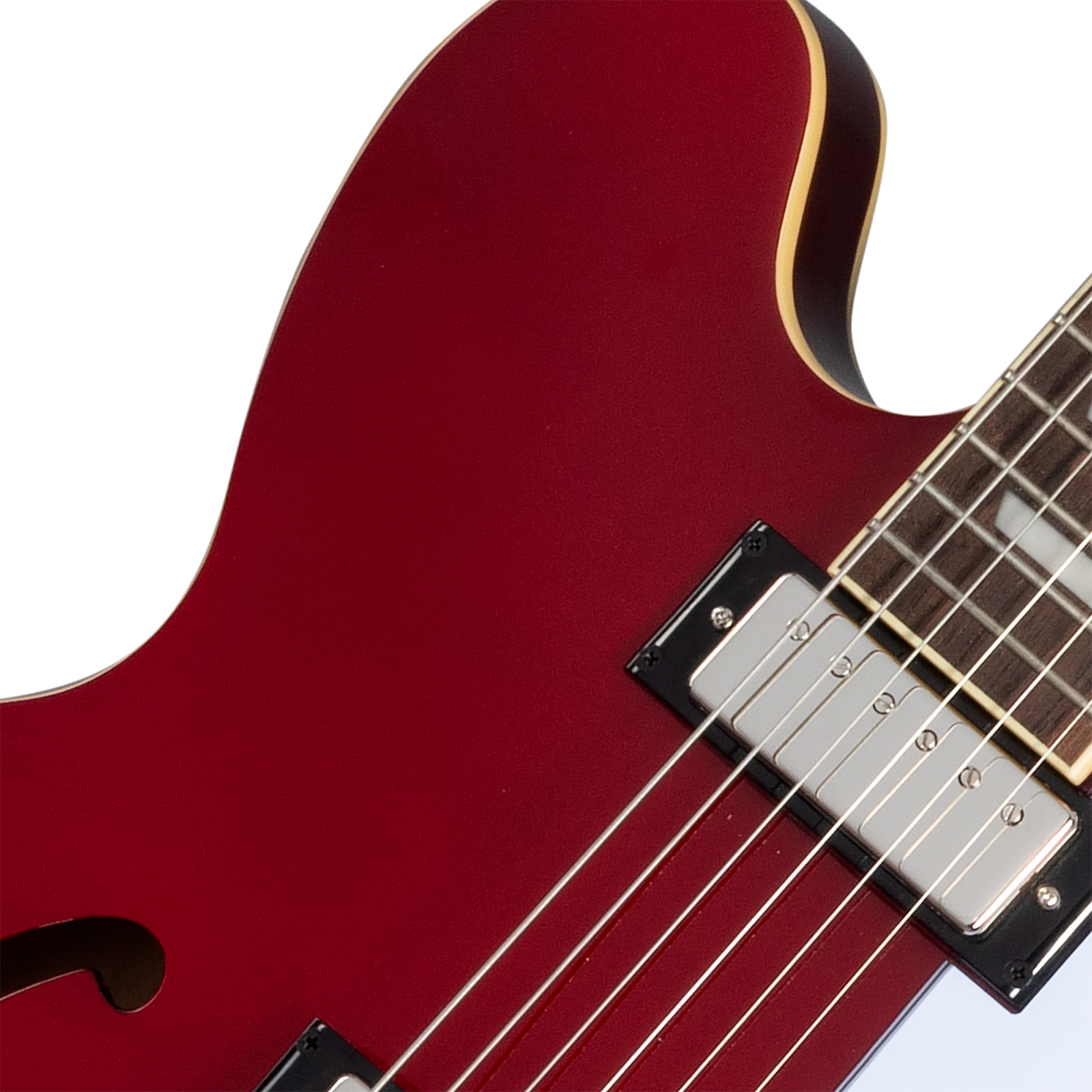 Epiphone Riviera Original Archtop 2mh Ht Rw - Sparkling Burgundy Top - Semi hollow elektriche gitaar - Variation 2