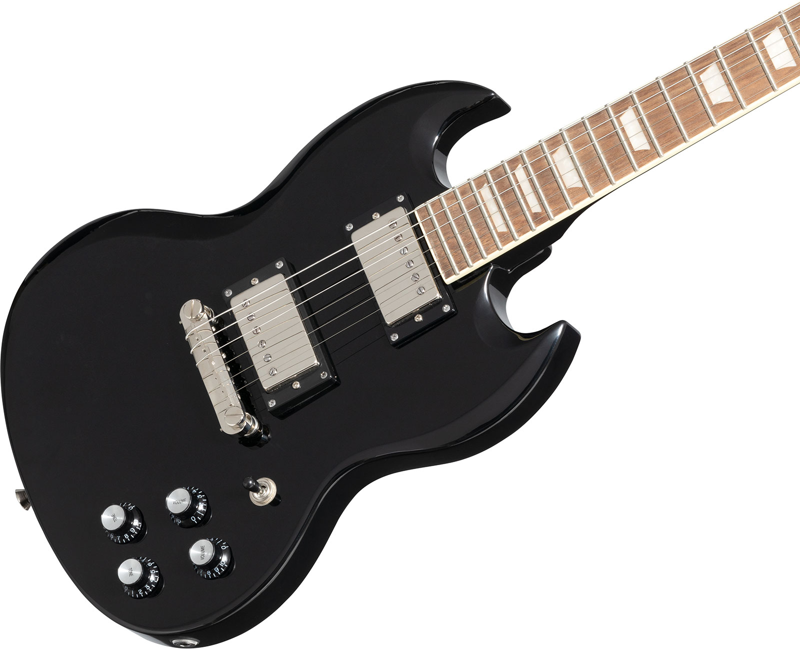 Epiphone Sg Power Players 2h Ht Lau - Dark Matter Ebony - Guitarra eléctrica de doble corte. - Variation 3