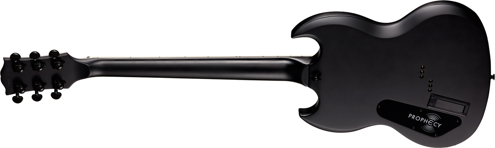 Epiphone Sg Prophecy Modern 2h Fishman Fluence Ht Eb - Obsidian Storm Satin - Double cut gitaar - Variation 1