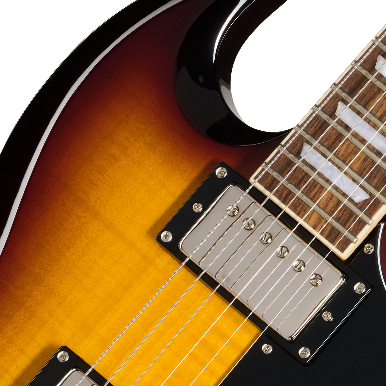 Epiphone Sg Tribute Plus Lh Gaucher Ibg 2h Ht Lau - Vintage Sunburst - Double cut gitaar - Variation 2