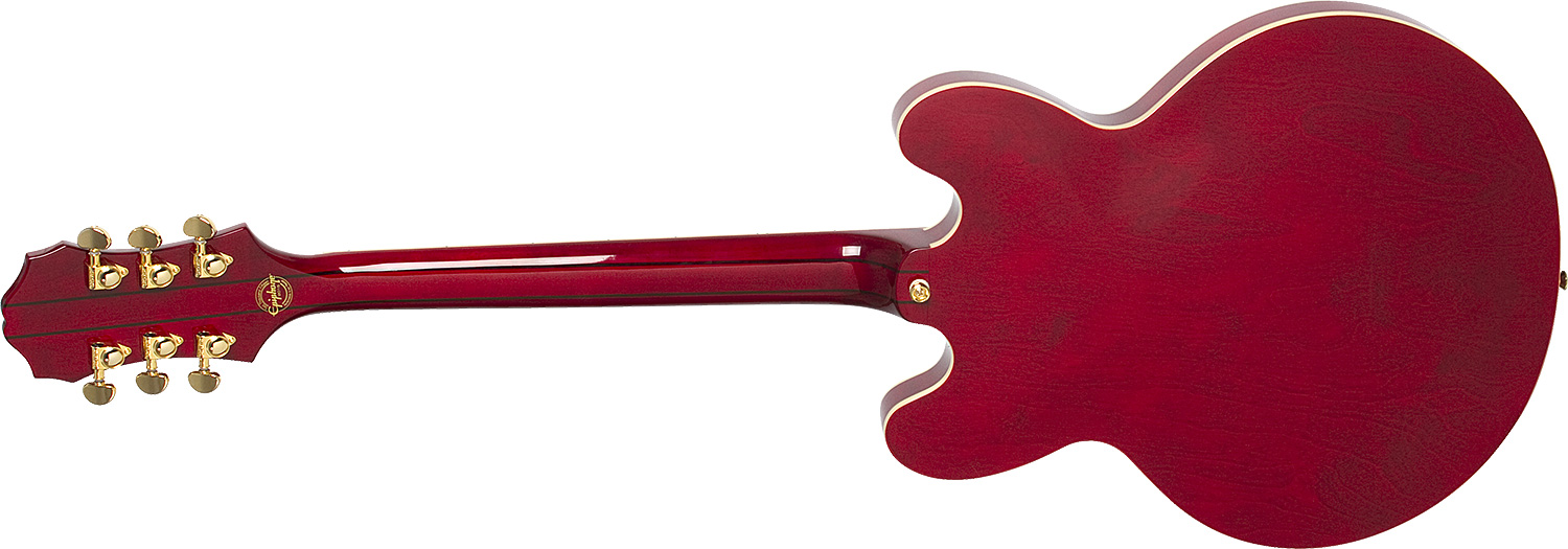 Epiphone Sheraton Ii Pro 2018 Hh Ht Pf - Wine Red - Semi hollow elektriche gitaar - Variation 2