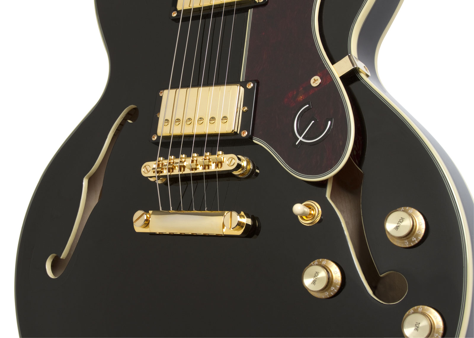 Epiphone Sheraton Ii Pro 2018 2h Ht Pf - Ebony - Semi hollow elektriche gitaar - Variation 3