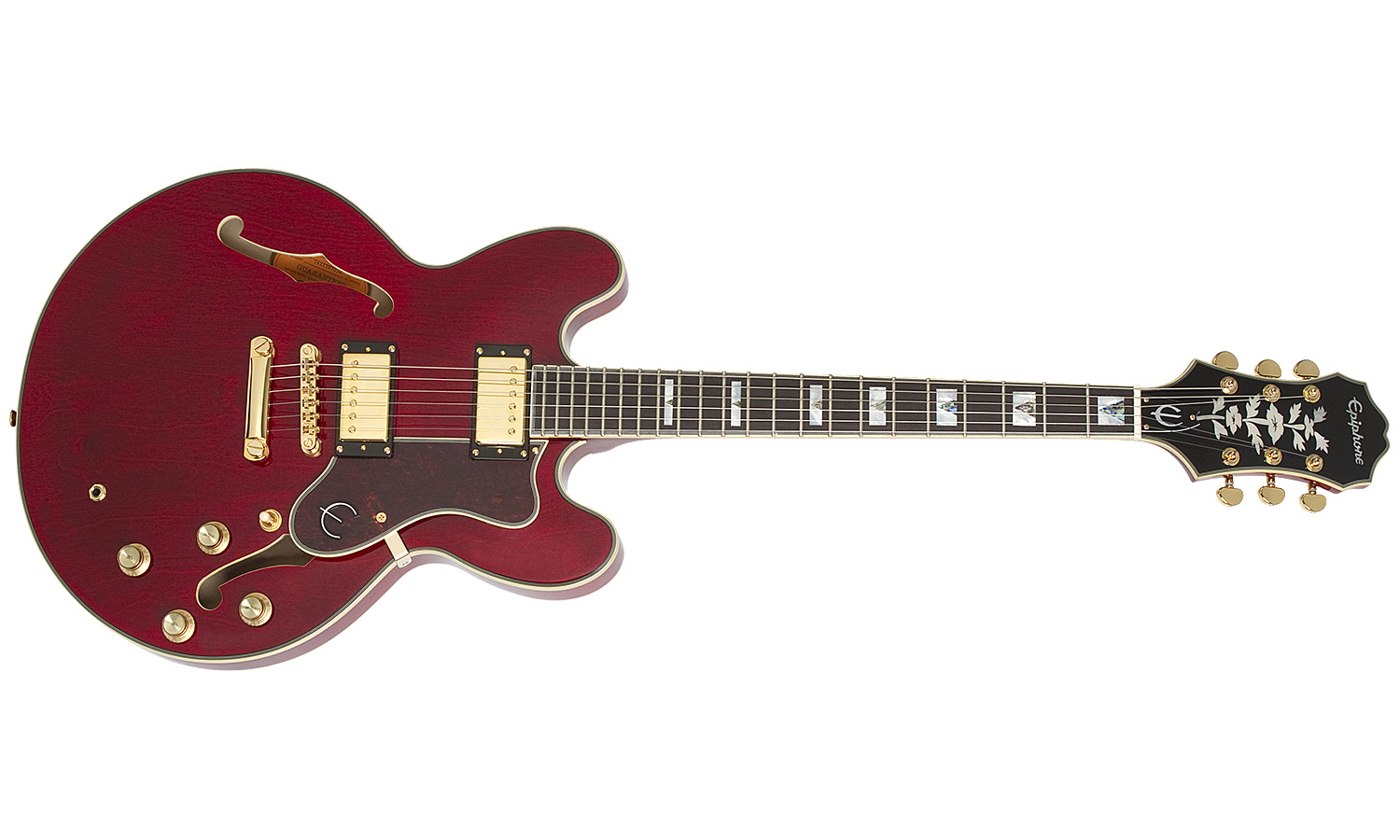 Epiphone Sheraton Ii Pro 2018 Hh Ht Pf - Wine Red - Semi hollow elektriche gitaar - Variation 1