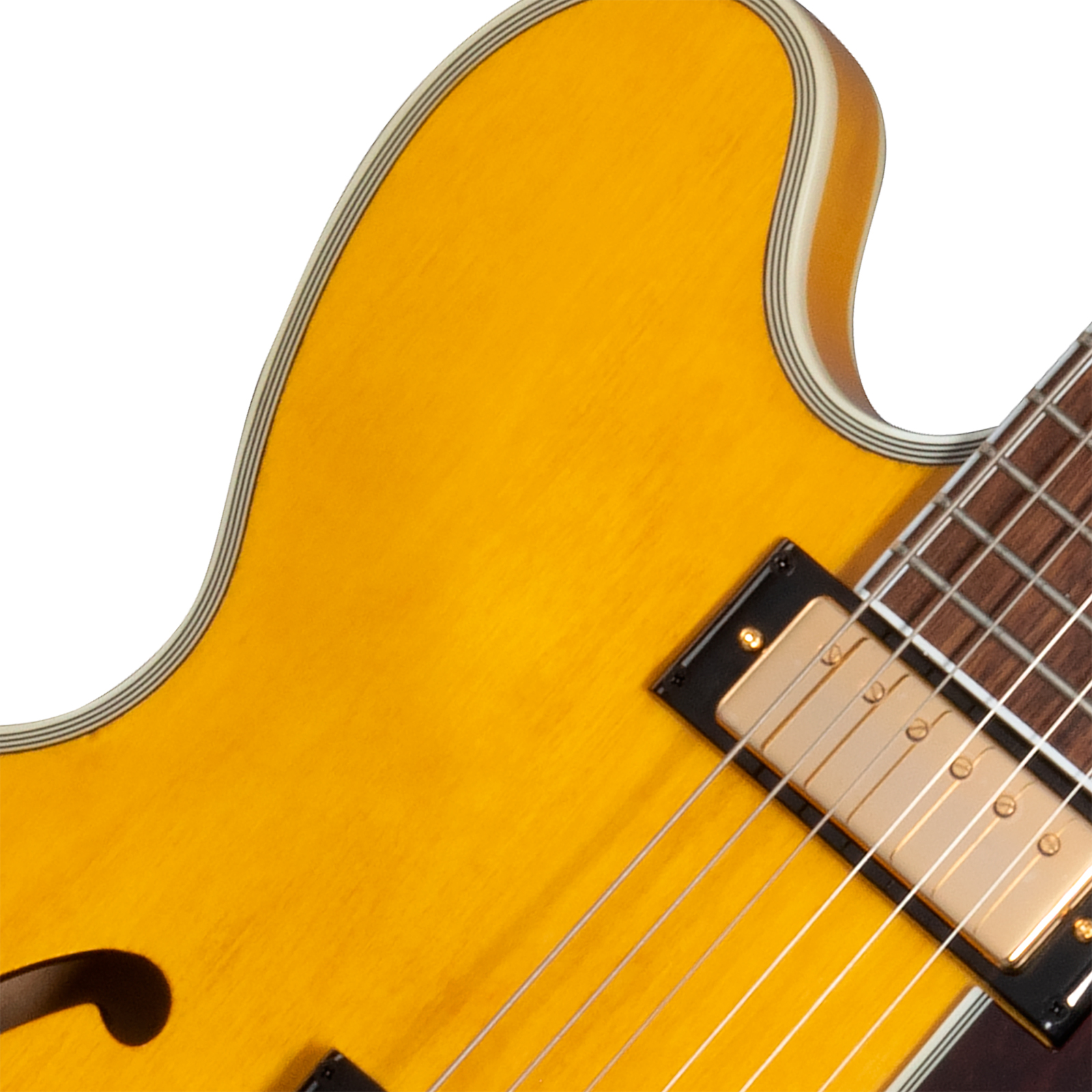 Epiphone Sheraton Lh Original Archtops Gaucher 2mh Ht Rw - Natural - Semi hollow elektriche gitaar - Variation 2