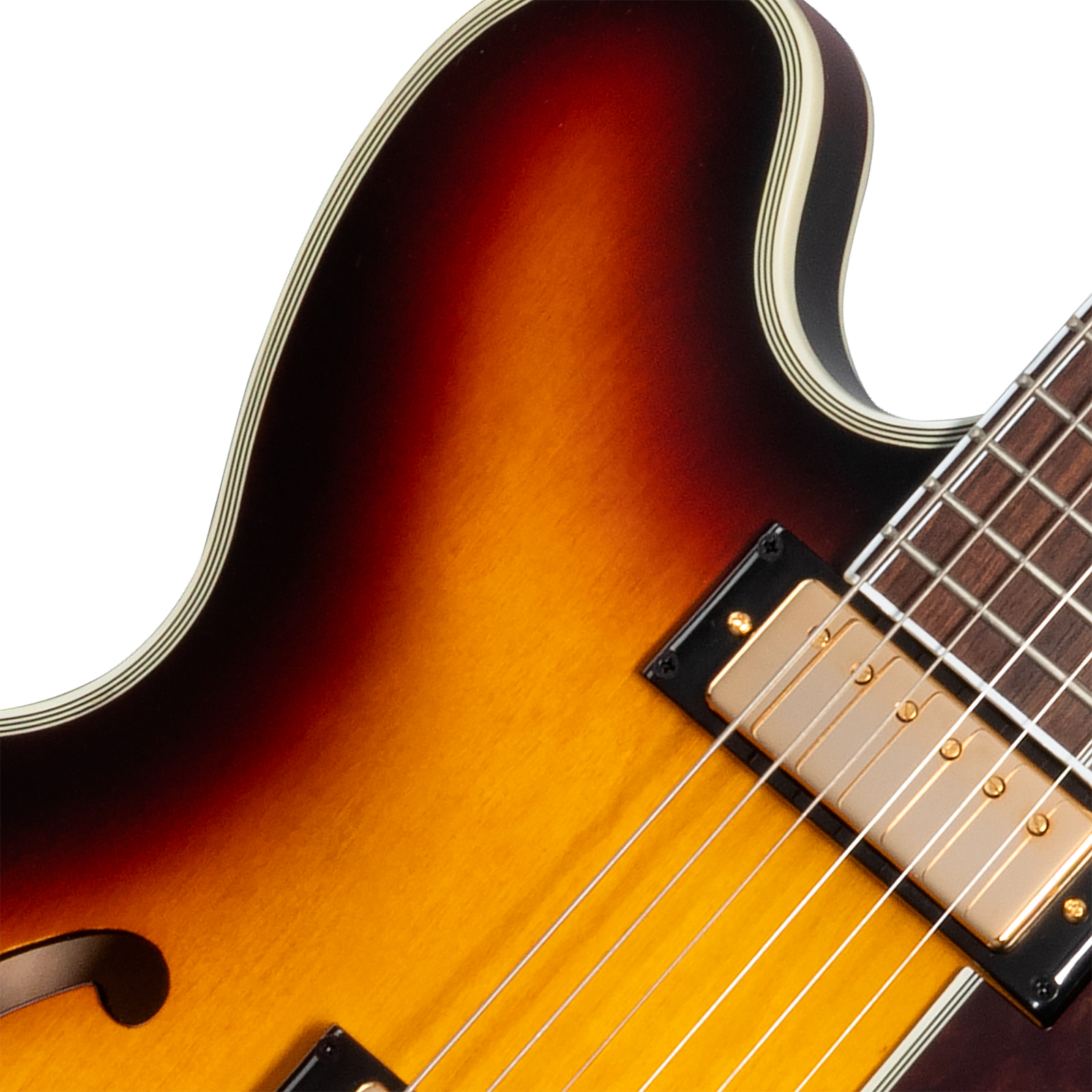 Epiphone Sheraton Original Archtop 2mh Ht Rw - Vintage Sunburst - Semi hollow elektriche gitaar - Variation 2