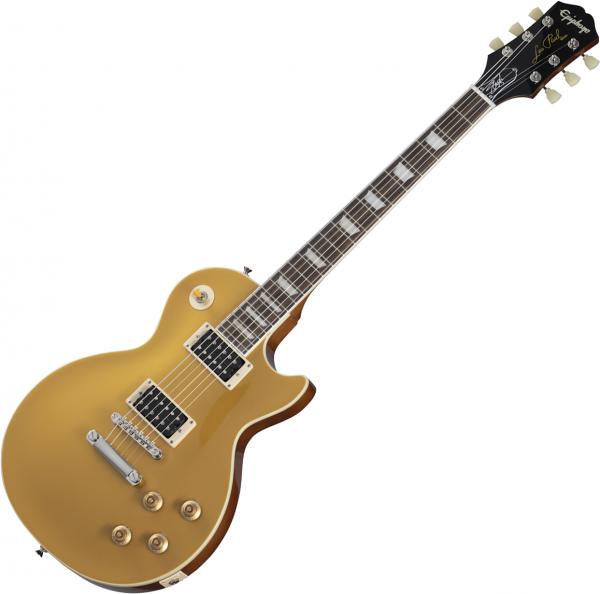 Solid body elektrische gitaar Epiphone Slash Victoria Les Paul Standard Goldtop - Gold