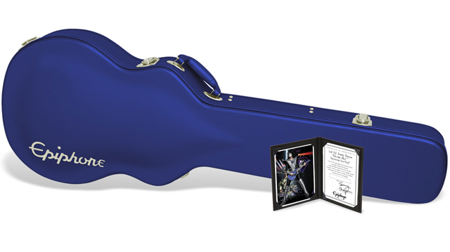 Epiphone Tommy Thayer Les Paul Electric Blue Outfit Signature 2h Ht Lau - Blue - Enkel gesneden elektrische gitaar - Variation 4