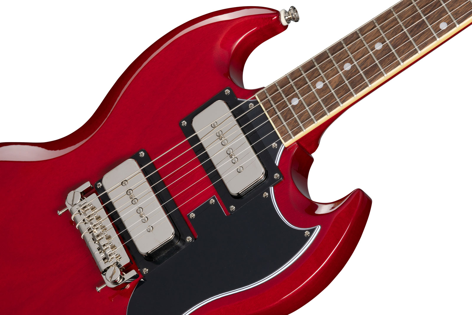 Epiphone Tony Iommi Sg Special Signature 2s P90 Ht Rw - Vintage Cherry - Guitarra eléctrica de doble corte. - Variation 3