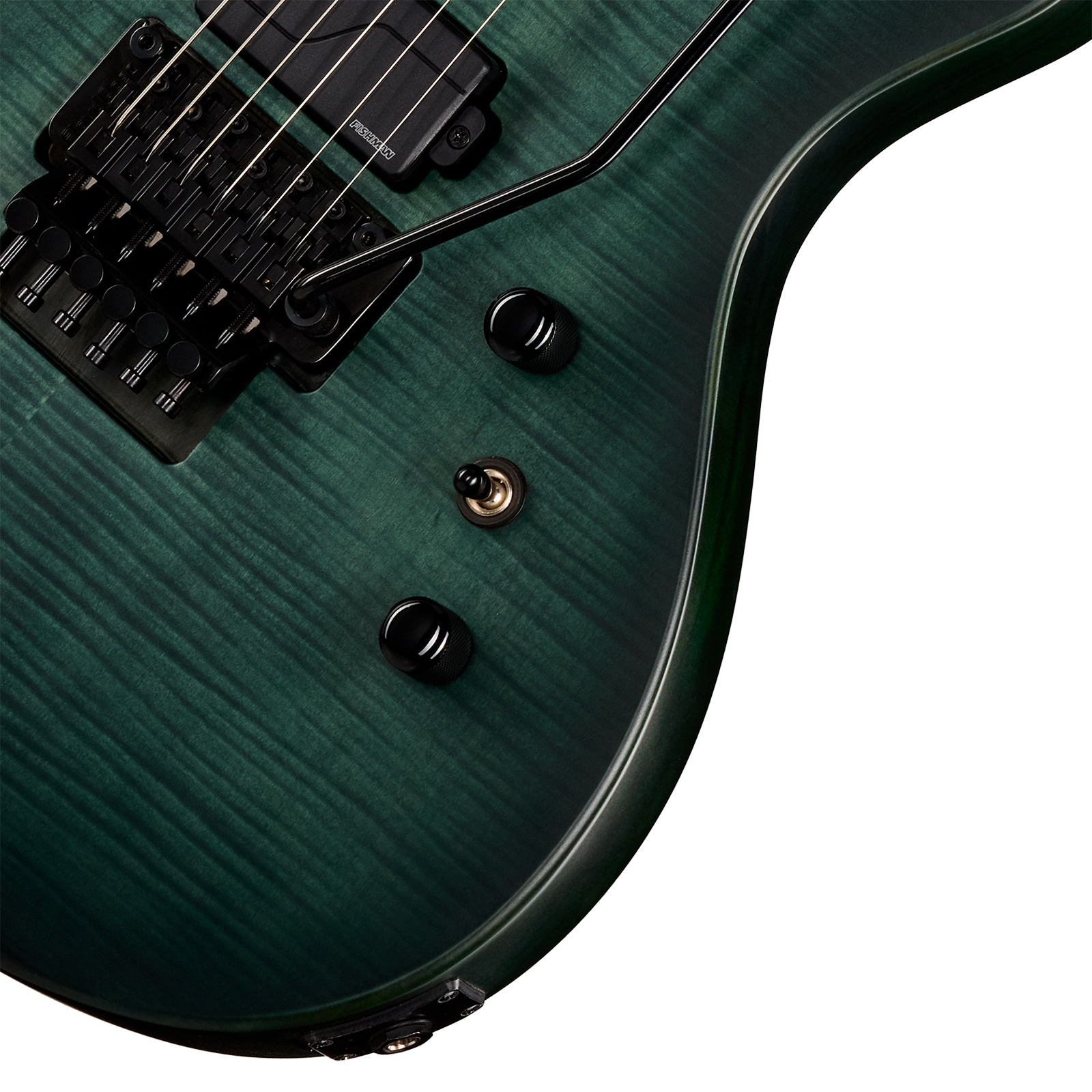Epiphone Victory Prophecy Modern 2h Fishman Fluence Ht Eb - Aqua Smoke Satin - Elektrische gitaar in Strat vorm - Variation 3