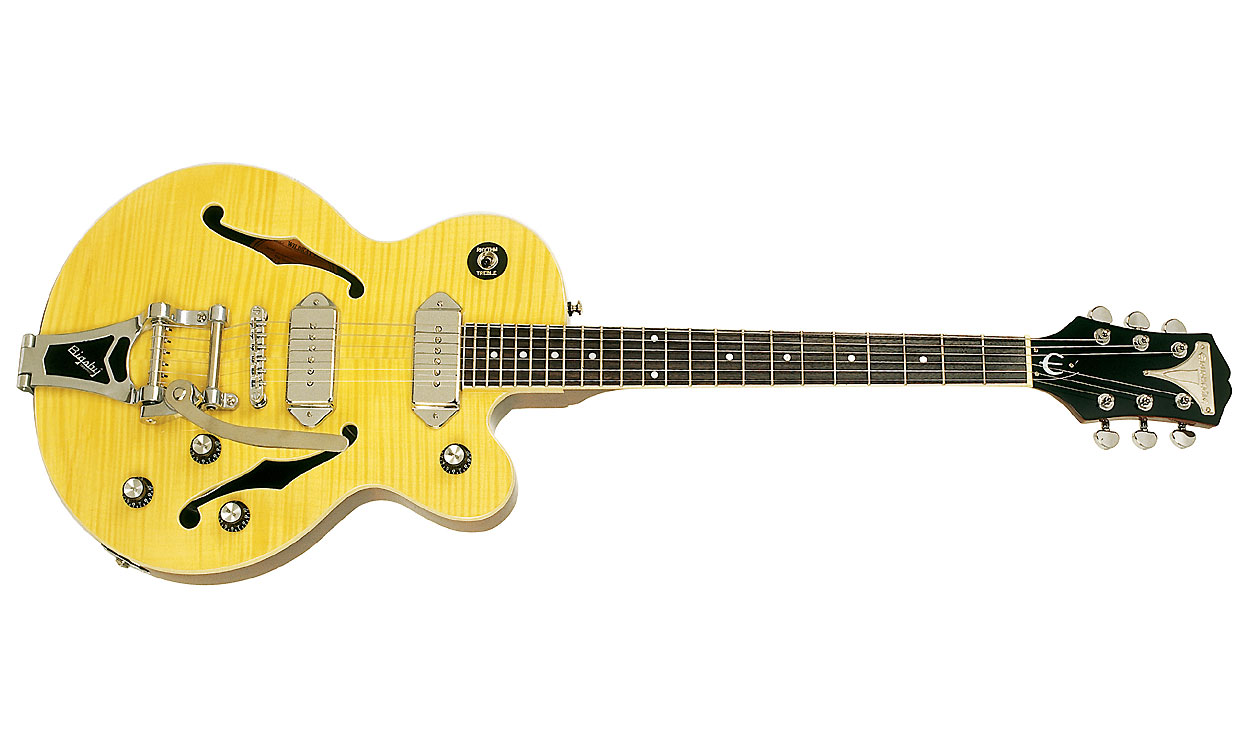 Epiphone Wildkat Bigsby Ch - Antique Natural - Semi hollow elektriche gitaar - Variation 1