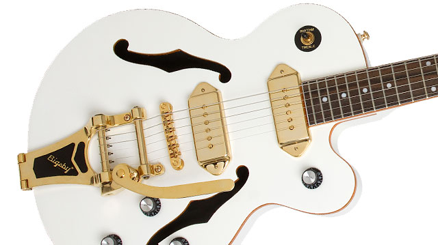 Epiphone Wildkat Royale Gh - Pearl White - Semi hollow elektriche gitaar - Variation 2