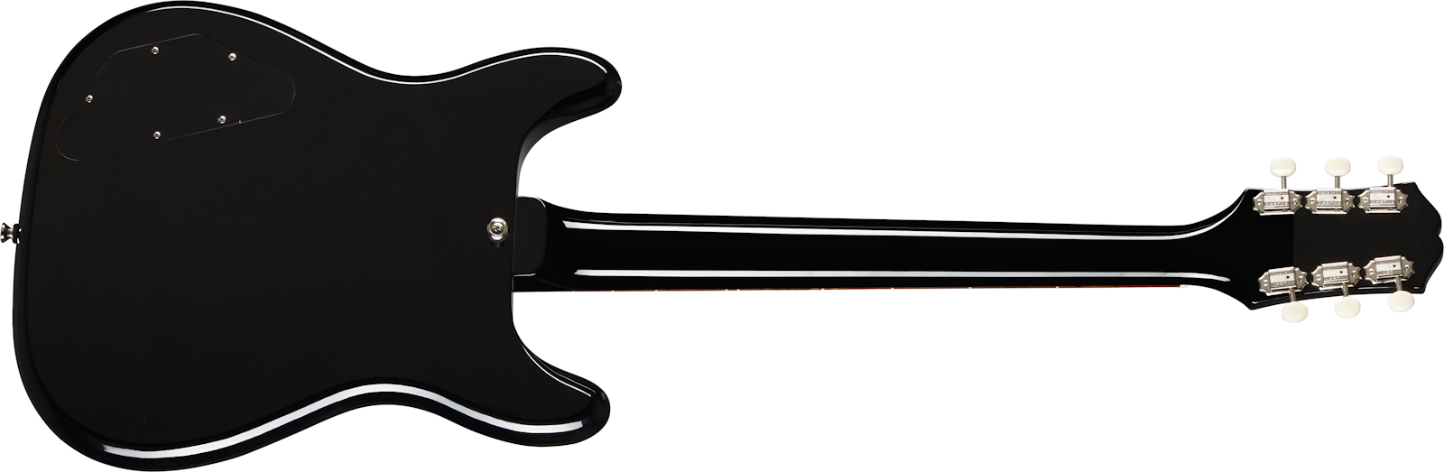 Epiphone Wilshire P-90 2s Ht Lau - Ebony - Retro-rock elektrische gitaar - Variation 1