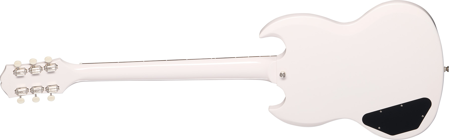 Epiphone Yungblood Sg Junior Ltd Signature 1s P90 Ht Lau - Classic White - Guitarra eléctrica de doble corte. - Variation 1