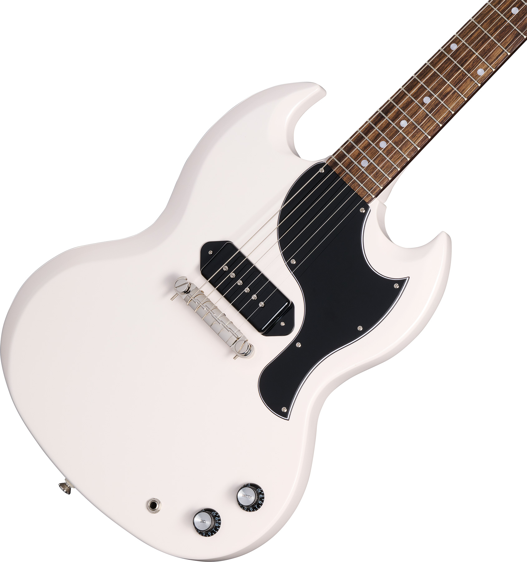 Epiphone Yungblood Sg Junior Ltd Signature 1s P90 Ht Lau - Classic White - Guitarra eléctrica de doble corte. - Variation 3