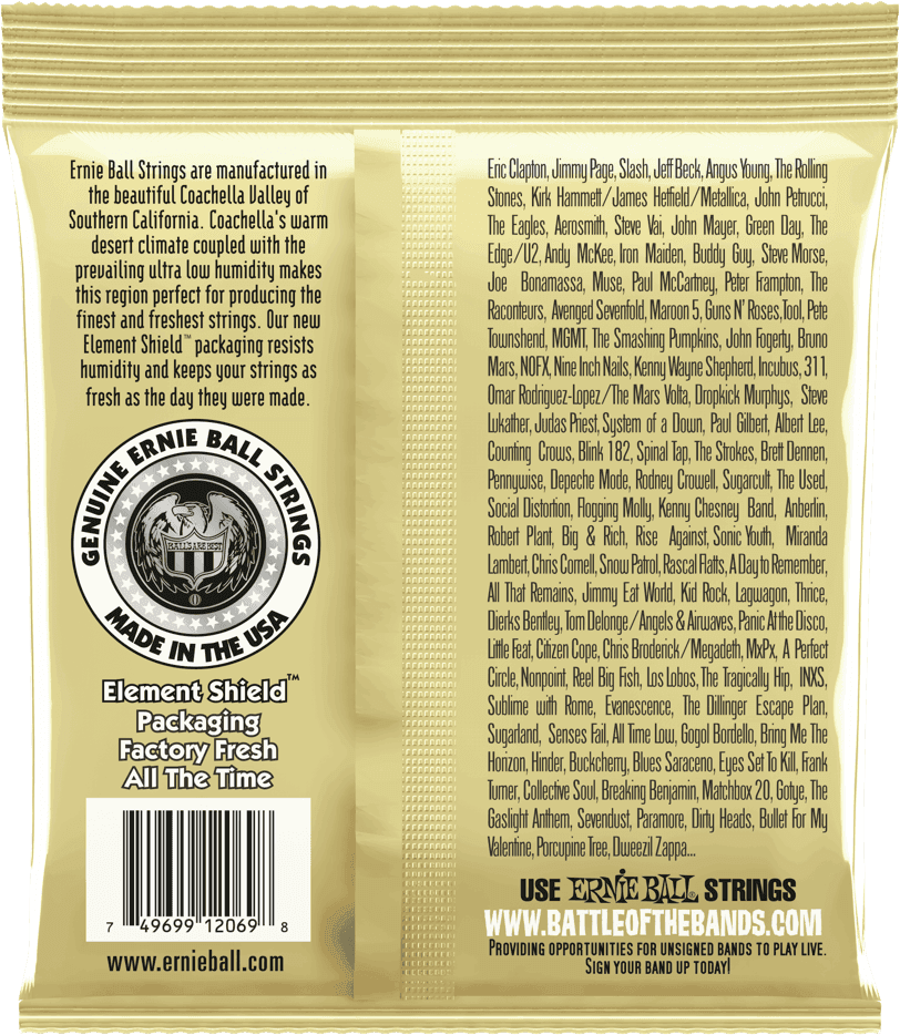 Ernie Ball Jeu De 12 Cordes Classic (12) 2069 Earthwood Nylon 80/20 Bronze Ball-end 28-42 - Nylonsnaren voor klassieke gitaar - Variation 2