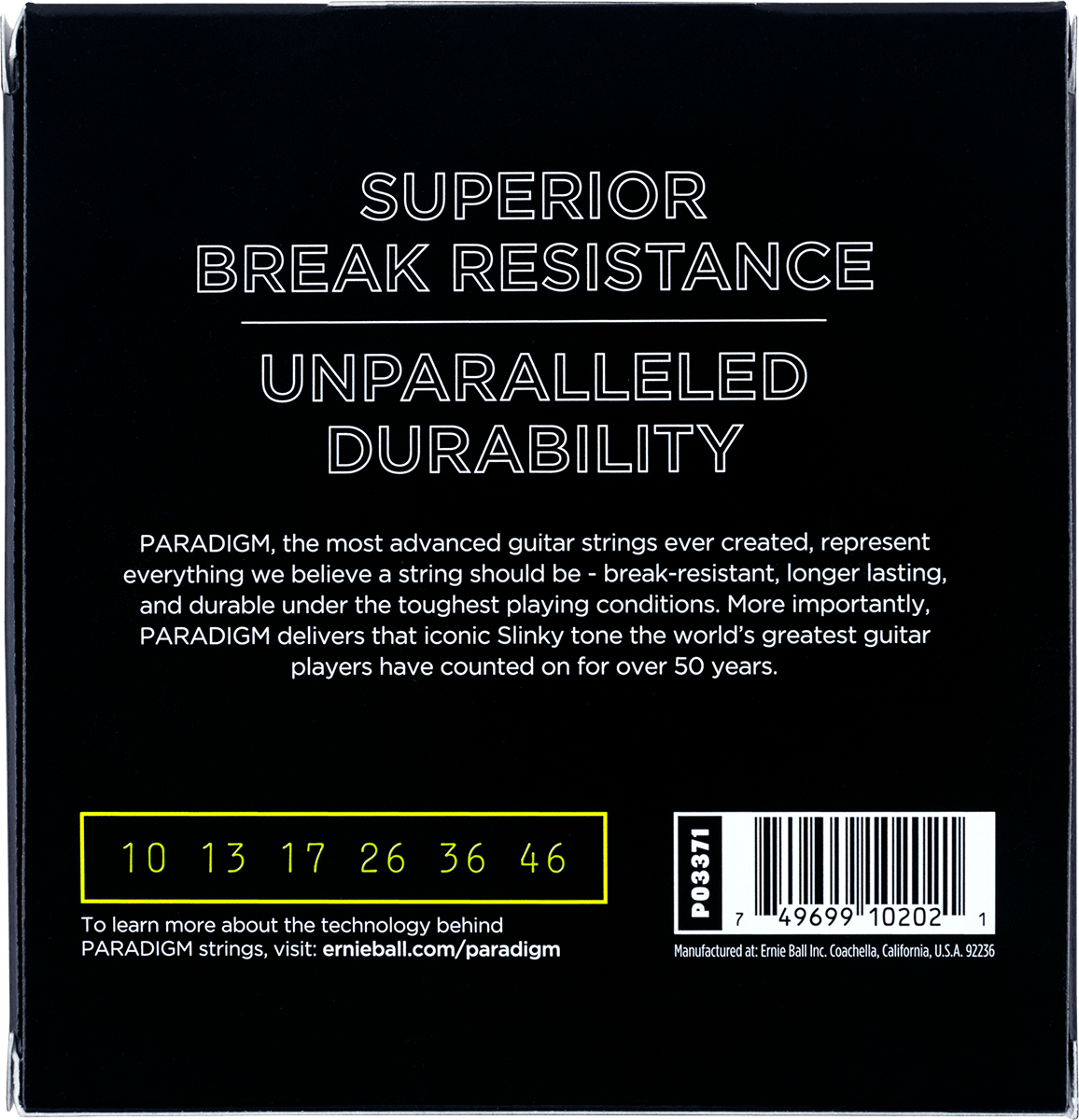 Ernie Ball Electric (3x Set) 3371 Paradigm Slinky 10-46 - Elektrische gitaarsnaren - Variation 2