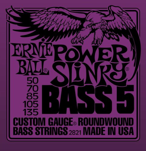Ernie Ball Jeu De 5 Cordes Bass (5) 2821 Power Slinky 50-135 - Elektrische bassnaren - Variation 1