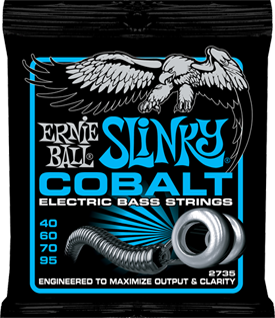 Ernie Ball Jeu De 4 Cordes Bass (4) 2735 Slinky Cobalt 040-095 - Elektrische bassnaren - Main picture
