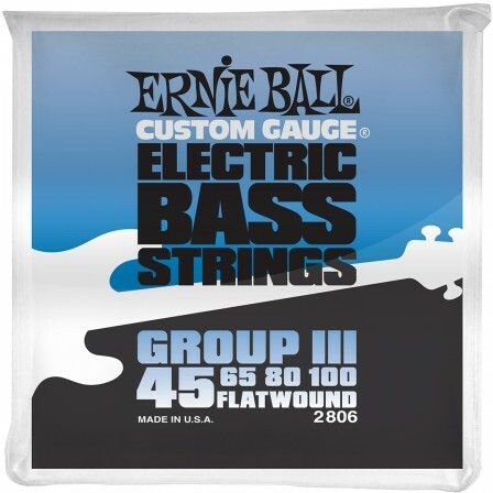 Ernie Ball Jeu De 4 Cordes Bass (4) 2806 Flatwound Group Iii 45-100 - Elektrische bassnaren - Main picture