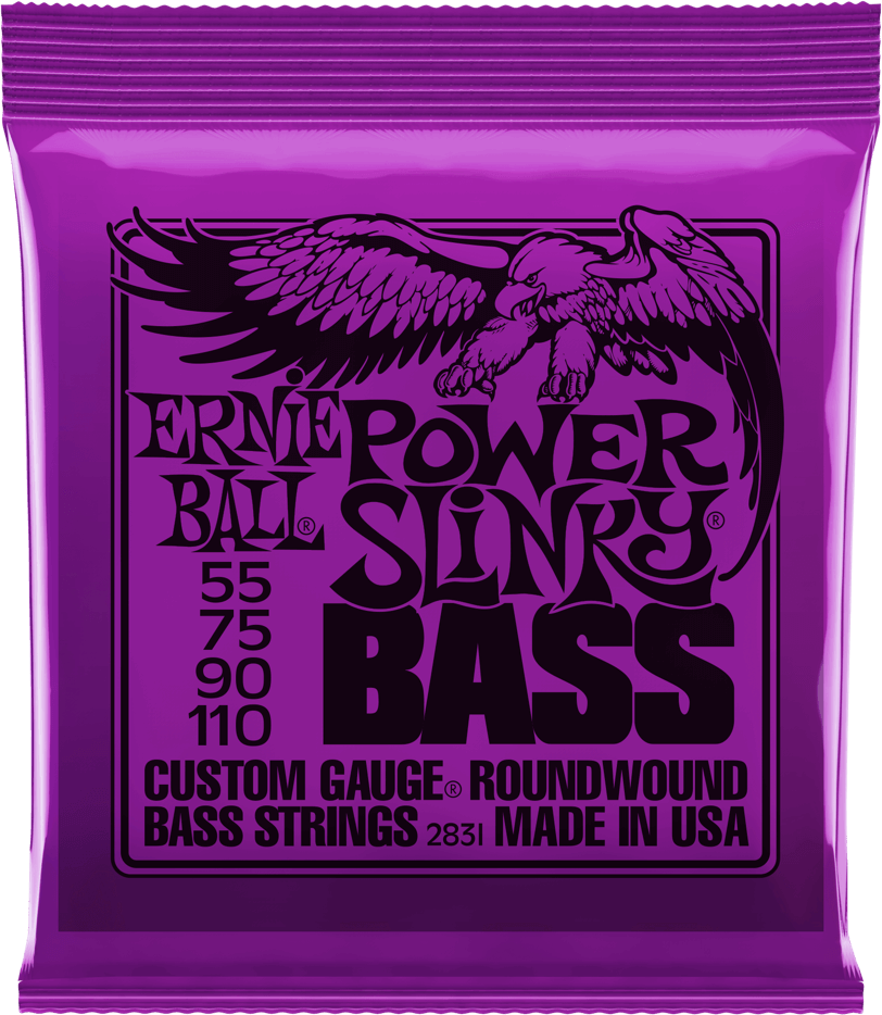 Ernie Ball Jeu De 4 Cordes Bass (4) 2831 Slinky Nickel Wound 55-110 - Elektrische bassnaren - Main picture