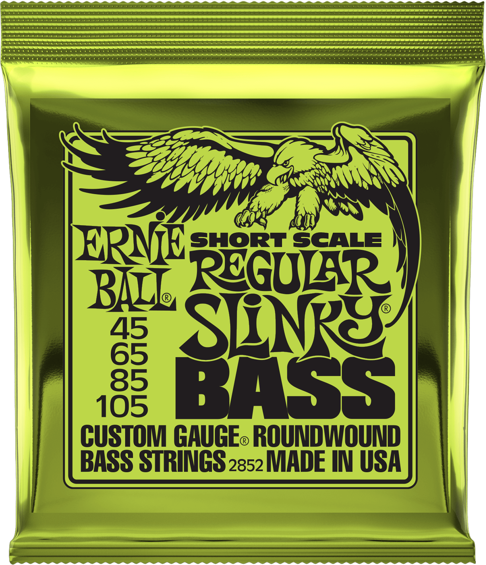 Ernie Ball Jeu De 4 Cordes Bass (4) 2852 Regular Slinky Short Scale 45-105 - Elektrische bassnaren - Main picture