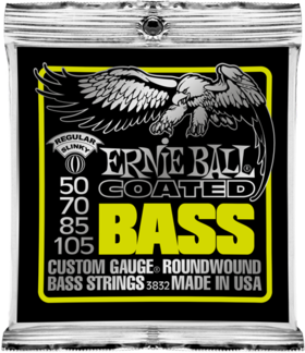 Ernie Ball Jeu De 4 Cordes Bass (4) 3832 Coated Regular Slinky 50-105 - Elektrische bassnaren - Main picture