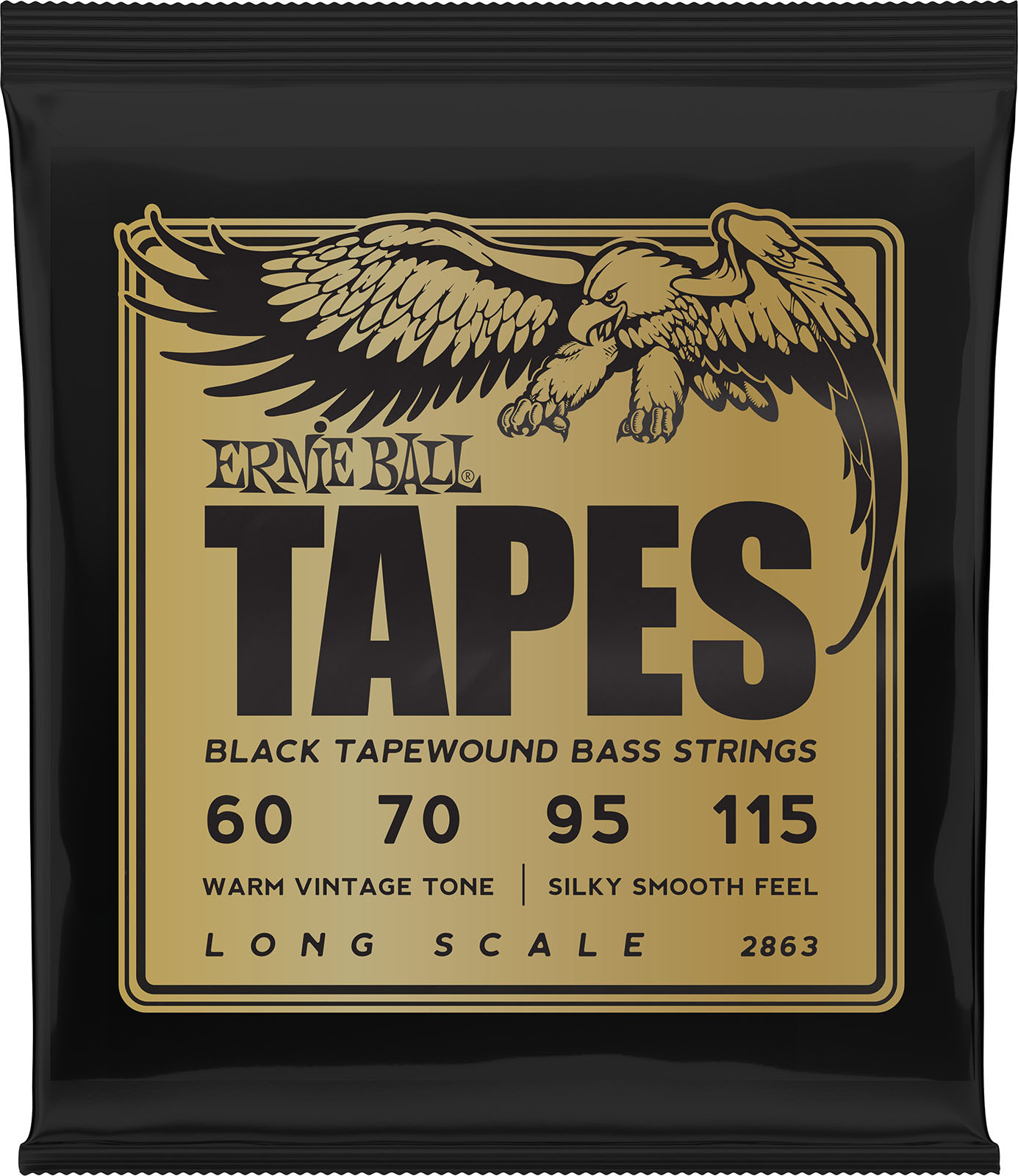 Ernie Ball Jeu De 4 Cordes Cordes Pour Basse électrique Tapes Long Scale 60-115 - Elektrische bassnaren - Main picture