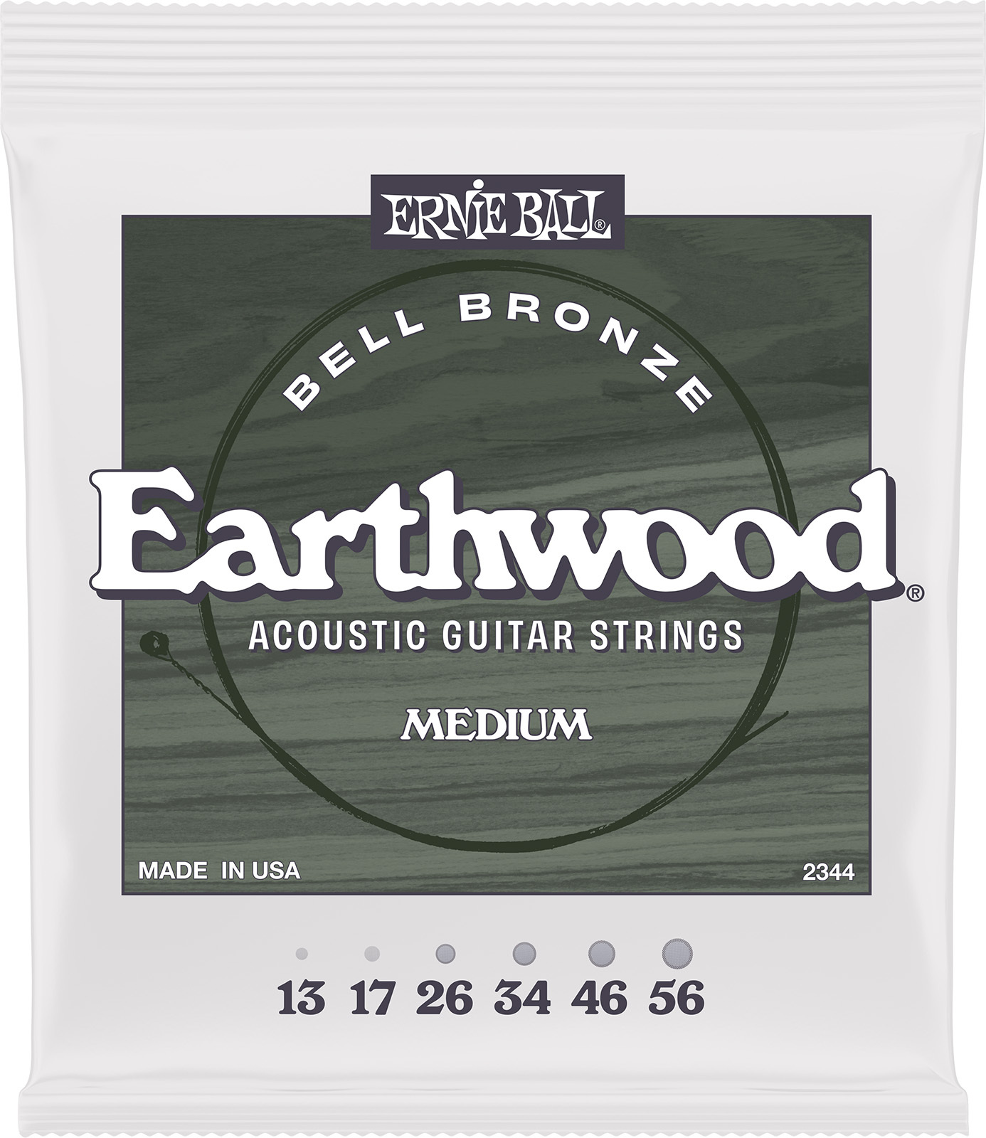 Ernie Ball Jeu De 6 Cordes Earthwood Bell Bronze Medium 13-56 - Elektrische gitaarsnaren - Main picture