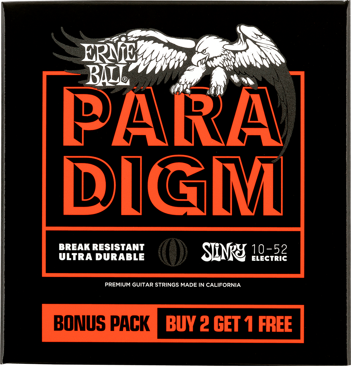 Ernie Ball Jeu De 6 Cordes Electric (3x Set) 3365 Paradigm Slinky 10-52 - Elektrische gitaarsnaren - Main picture