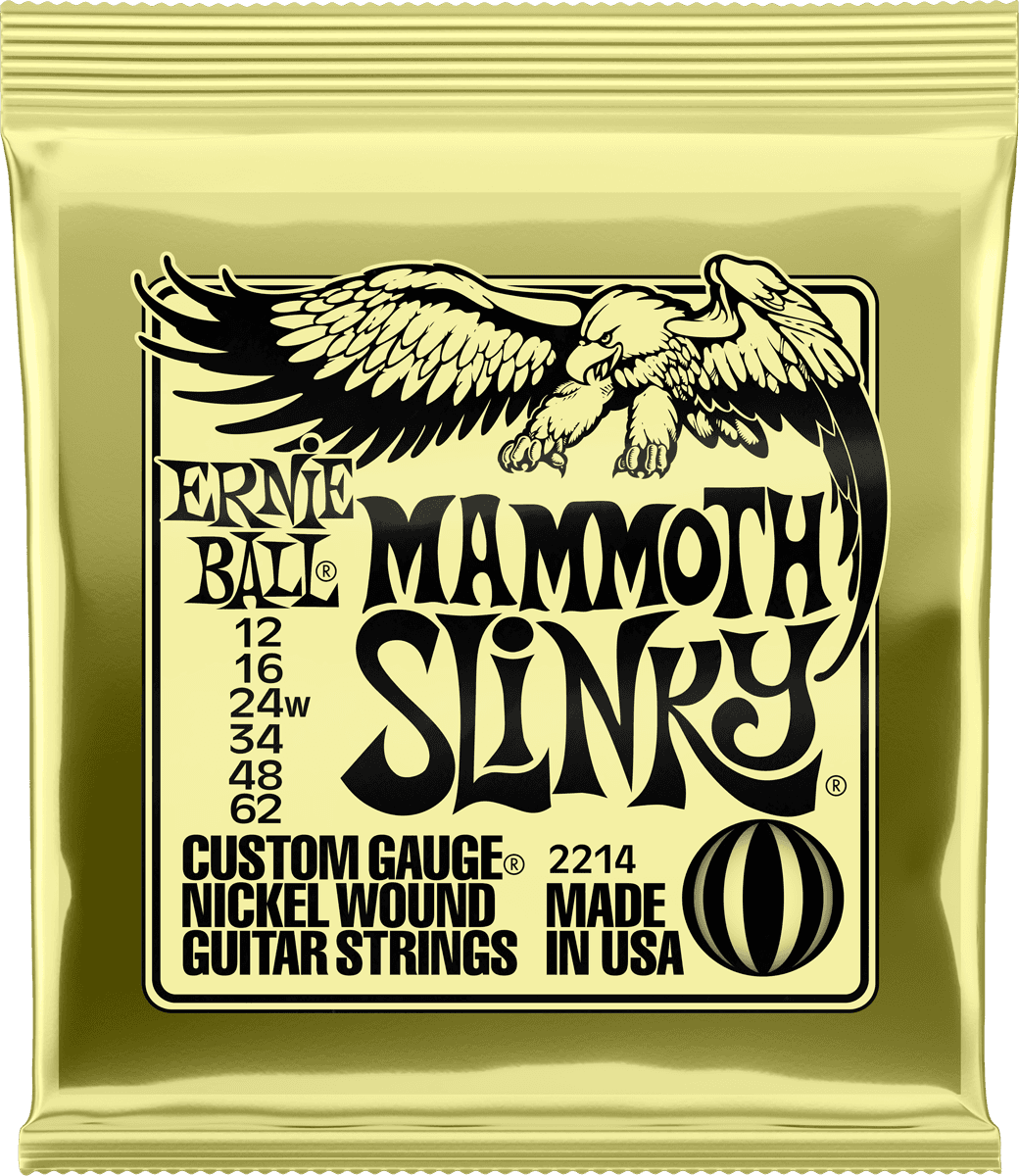 Ernie Ball Electric (6) 2214 Mammoth Slinky 12-62 - Elektrische gitaarsnaren - Main picture