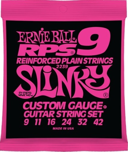 Ernie Ball Jeu De 6 Cordes Electric (6) 2239 Rps-9 Super Slinky Custom Gauge 9-42 - Elektrische gitaarsnaren - Main picture