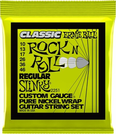 Ernie Ball Jeu De 6 Cordes Electric (6) 2251 Classic Rock N Roll Regular Slinky 10-46 - Elektrische gitaarsnaren - Main picture