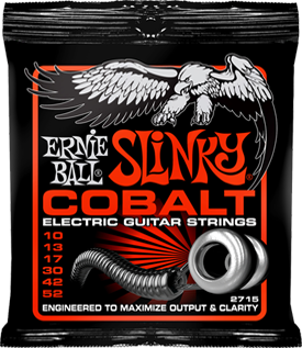 Ernie Ball Jeu De 6 Cordes Electric (6) 2715 Cobalt Skinny Top Heavy Bottom Sthb 10-52 - Elektrische gitaarsnaren - Main picture
