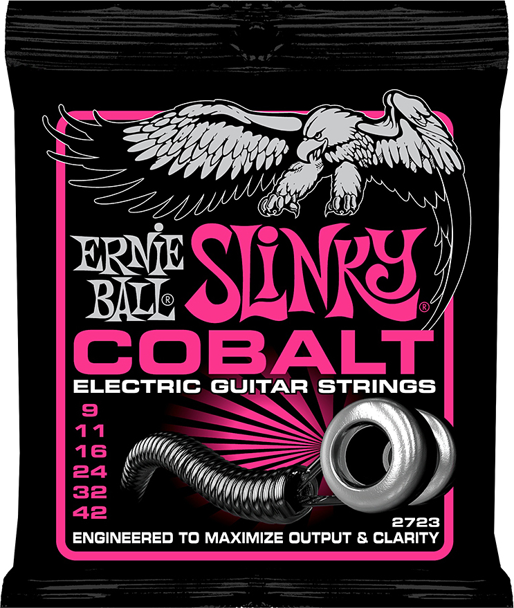 Ernie Ball Jeu De 6 Cordes Electric (6) 2723 Cobalt Super Slinky 9-42 - Elektrische gitaarsnaren - Main picture