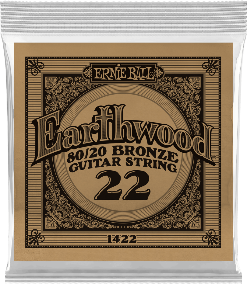 Ernie Ball Corde Au DÉtail Folk (1) Earthwood 80/20 Bronze 022 - Westerngitaarsnaren - Main picture