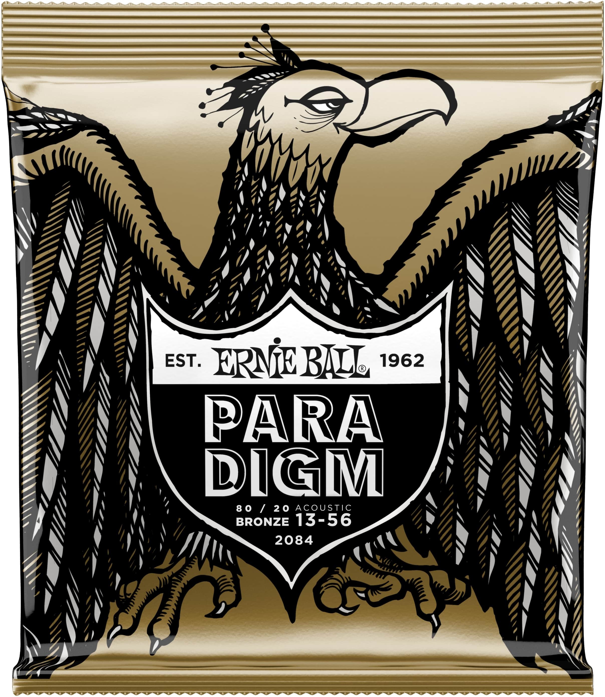 Ernie Ball Jeu De 6 Cordes Folk (6) 2084 Paradigm 80/20 Bronze Medium 13-56 - Westerngitaarsnaren - Main picture